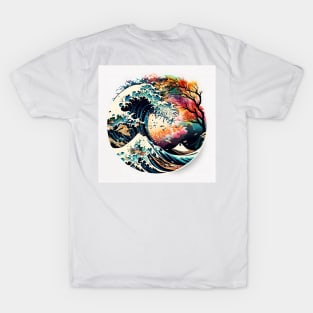 Trippy great wave T-Shirt